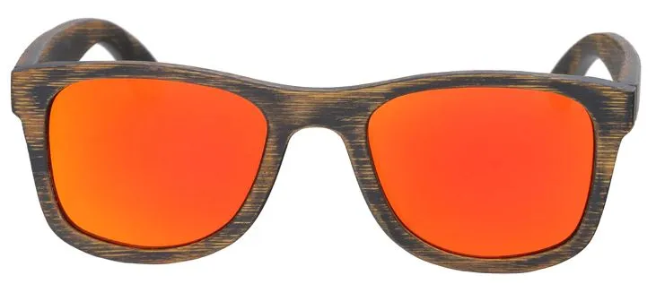 2020 NEW Bamboo sunglasses men women rugged design polarized UV400 all wood sunglasses - BB718