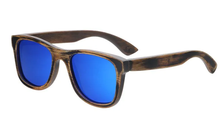 2020 NEW Bamboo sunglasses men women rugged design polarized UV400 all wood sunglasses - BB718