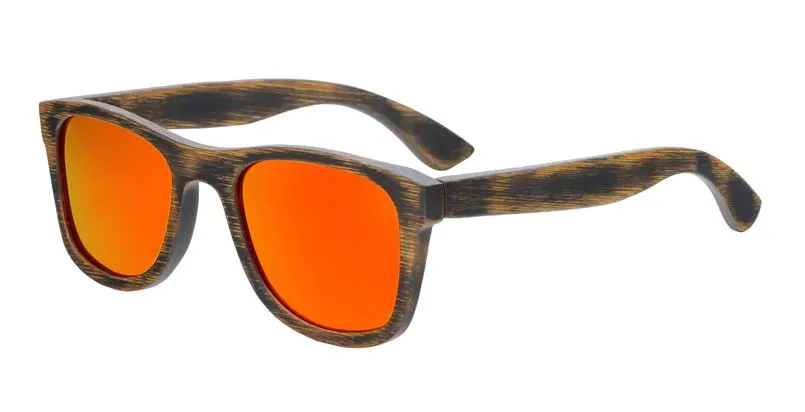 2020 NEW Bamboo sunglasses men women rugged design polarized UV400 all wood sunglasses - BB718