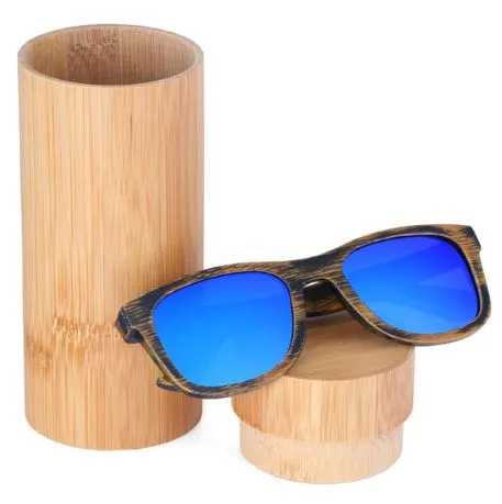 2020 NEW Bamboo sunglasses men women rugged design polarized UV400 all wood sunglasses - BB718