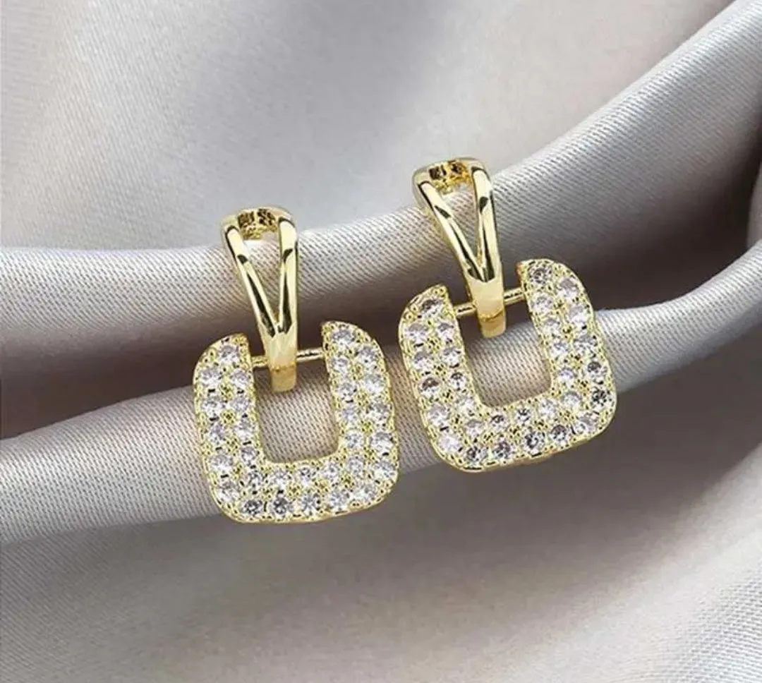 925 Silver 1.6mm 0.1CT Moissanite Drop Earrings
