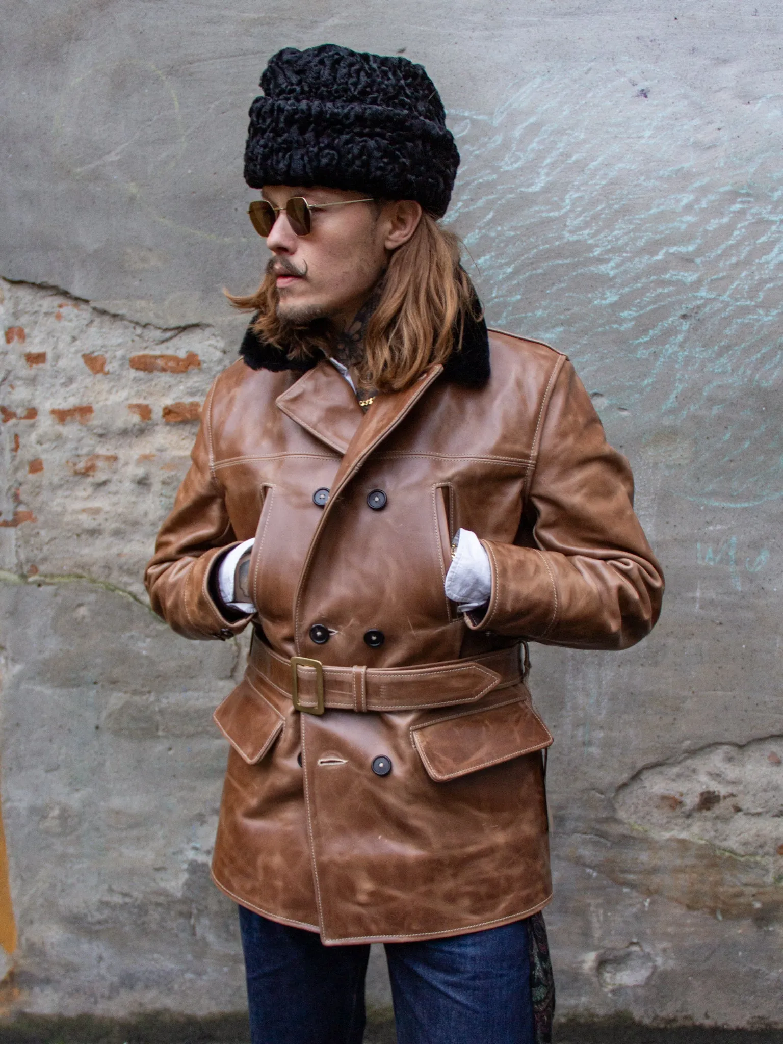 Ambassador Pie Hat, Lamb, Black