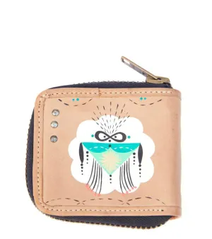 bunnie reiss x pskaufman... small zip wallet Natural