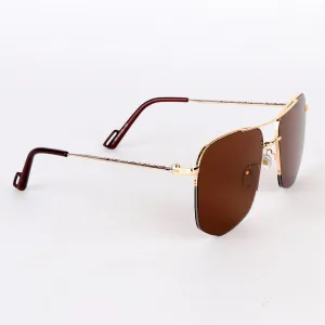 Christian Dior Luxury Hand Crested Brown Lens Sunglasses