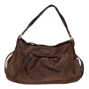Dark Brown Leather Hobo
