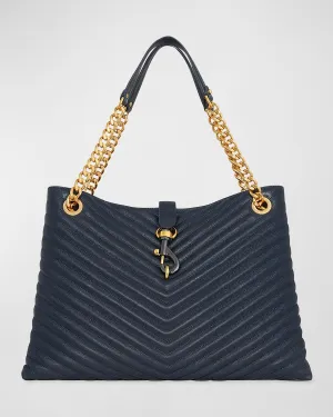 Edie Quilted Leather Tote Bag