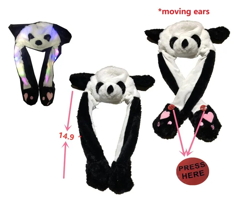 Kids Light Up Ear Moving Animal Hats Wholesale