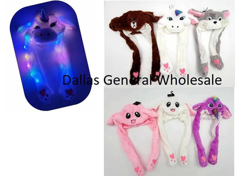 Kids Light Up Ear Moving Animal Hats Wholesale