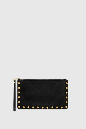 Large Pouch With Studs Bag In Black