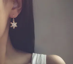 Lumi 14K Gold Fill Earrings, Winter Snowflake Christmas Ornament | Sparkle Shine