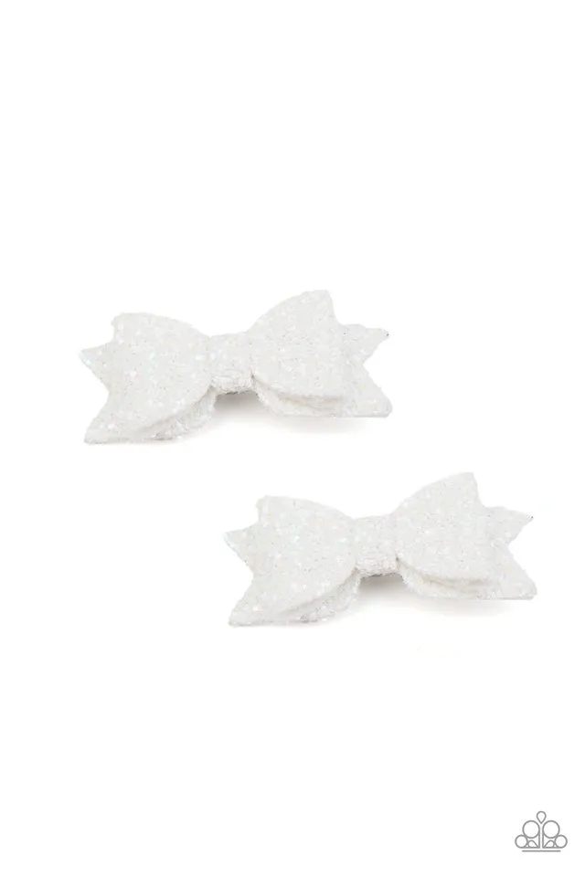Paparazzi Hair Accessories ~ Sprinkle On The Sequins - White