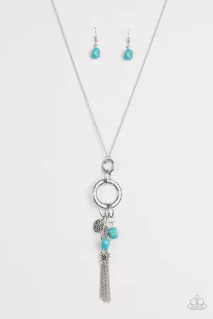 Paparazzi Necklace ~ Tour de Desert - Blue