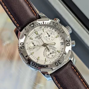 TISSOT PRS 200 Chronograph Watch T362/462K Silver Dial 40mm 200M WR  Wristwatch