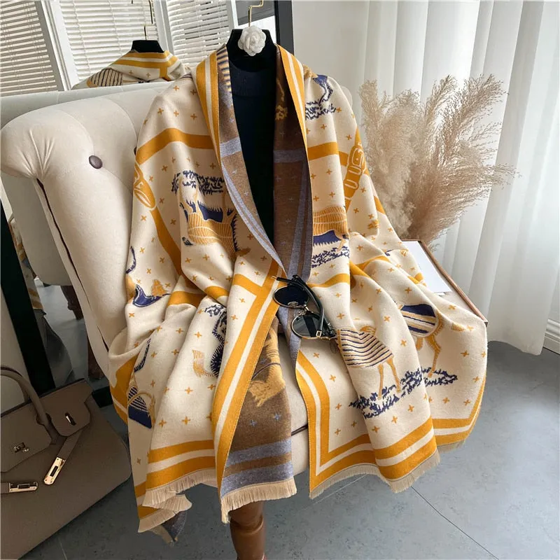 Warm Cashmere Shawl Scarf