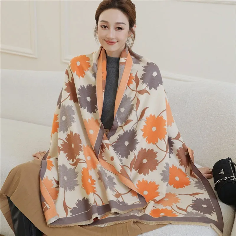 Warm Cashmere Shawl Scarf